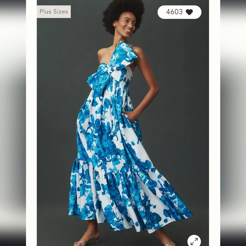 Anthropologie Atsu Sally Bow Dress
